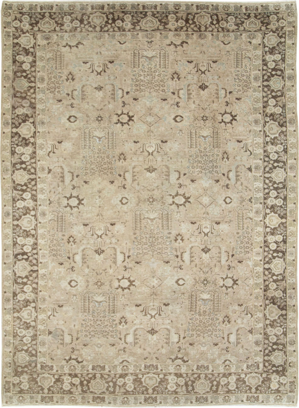 Vintage Persian Tabriz Small Room Size Carpet, No.19171 - Gsblank