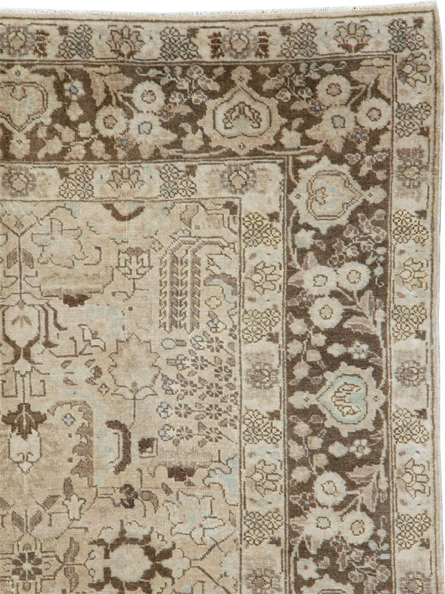 Vintage Persian Tabriz Small Room Size Carpet, No.19171 - Gsblank