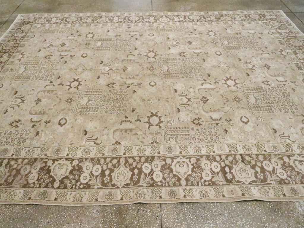 Vintage Persian Tabriz Small Room Size Carpet, No.19171 - Gsblank