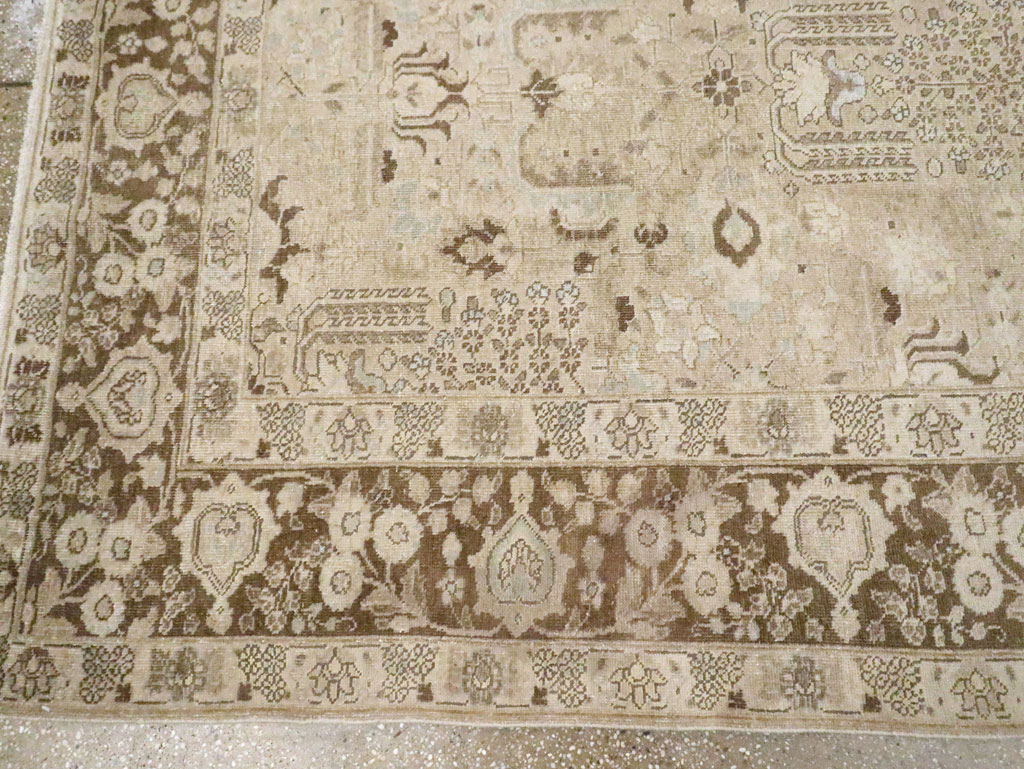 Vintage Persian Tabriz Small Room Size Carpet, No.19171 - Gsblank