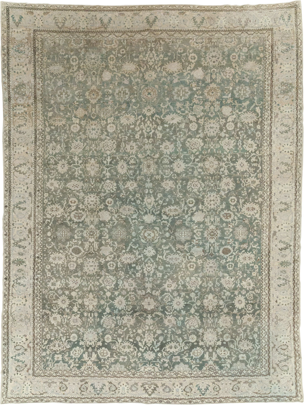 Vintage Persian Malayer Room Size Carpet, No.19172 - Gsblank