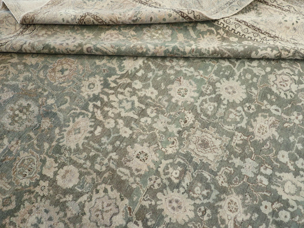 Vintage Persian Malayer Room Size Carpet, No.19172 - Gsblank