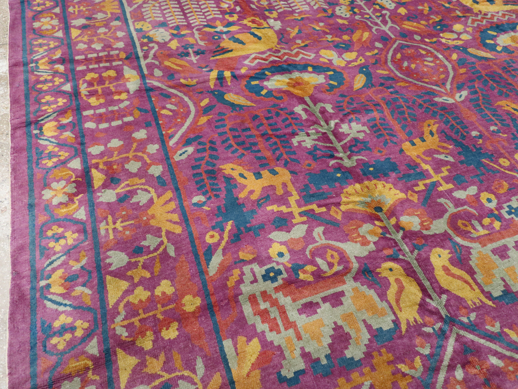 Vintage Indo-Chinese Art Deco Carpet, No.19184 - Gsblank