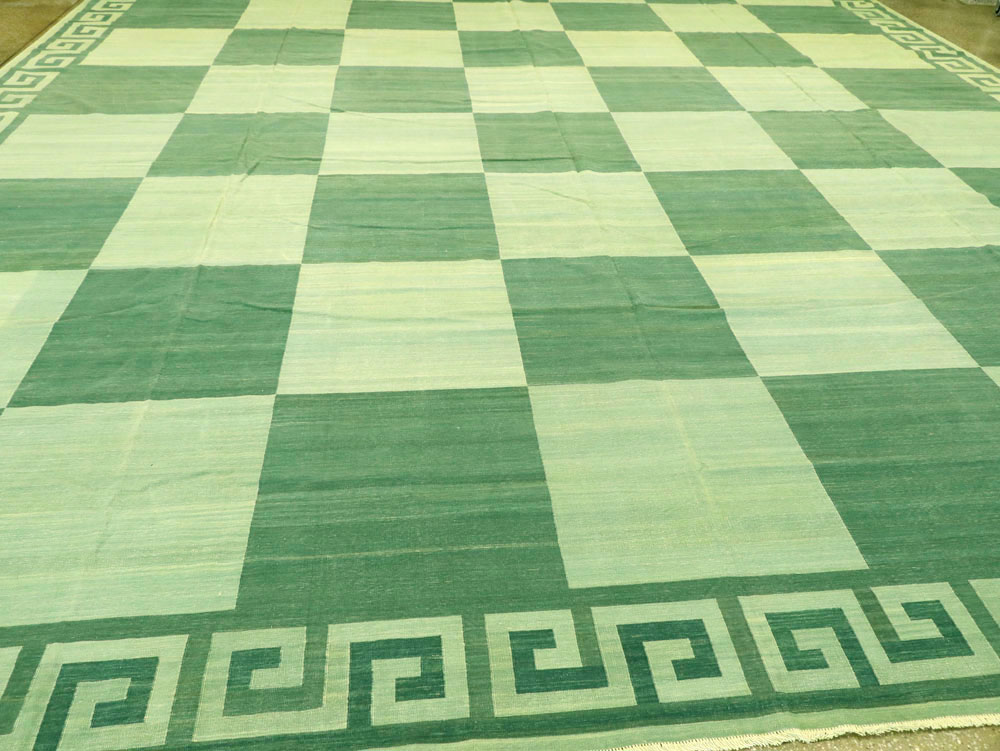 Vintage Indian Dhurrie Carpet, No.19189 - Gsblank