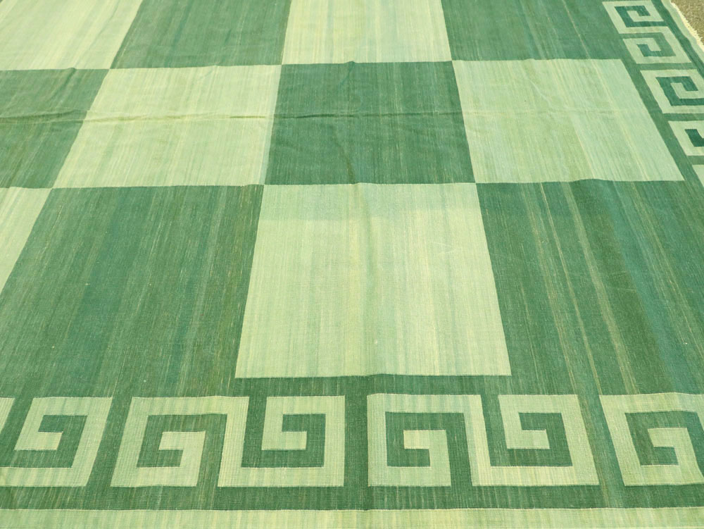 Vintage Indian Dhurrie Carpet, No.19189 - Gsblank