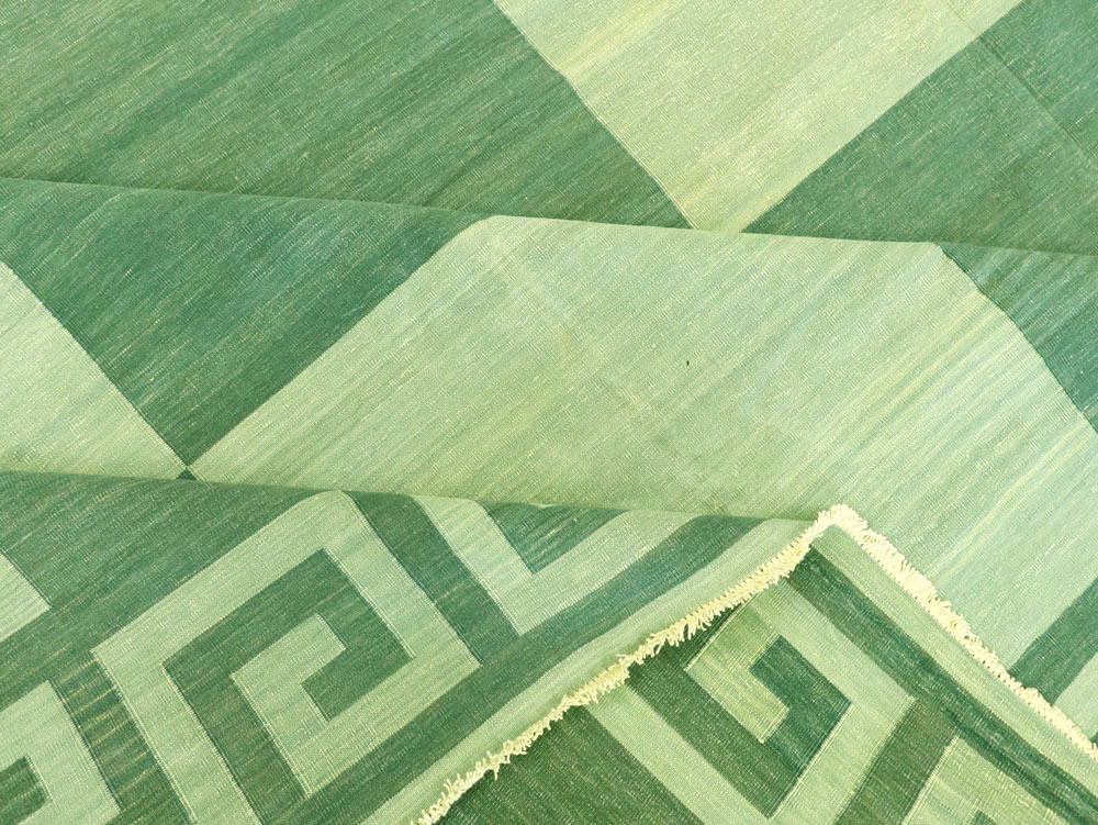 Vintage Indian Dhurrie Carpet, No.19189 - Gsblank