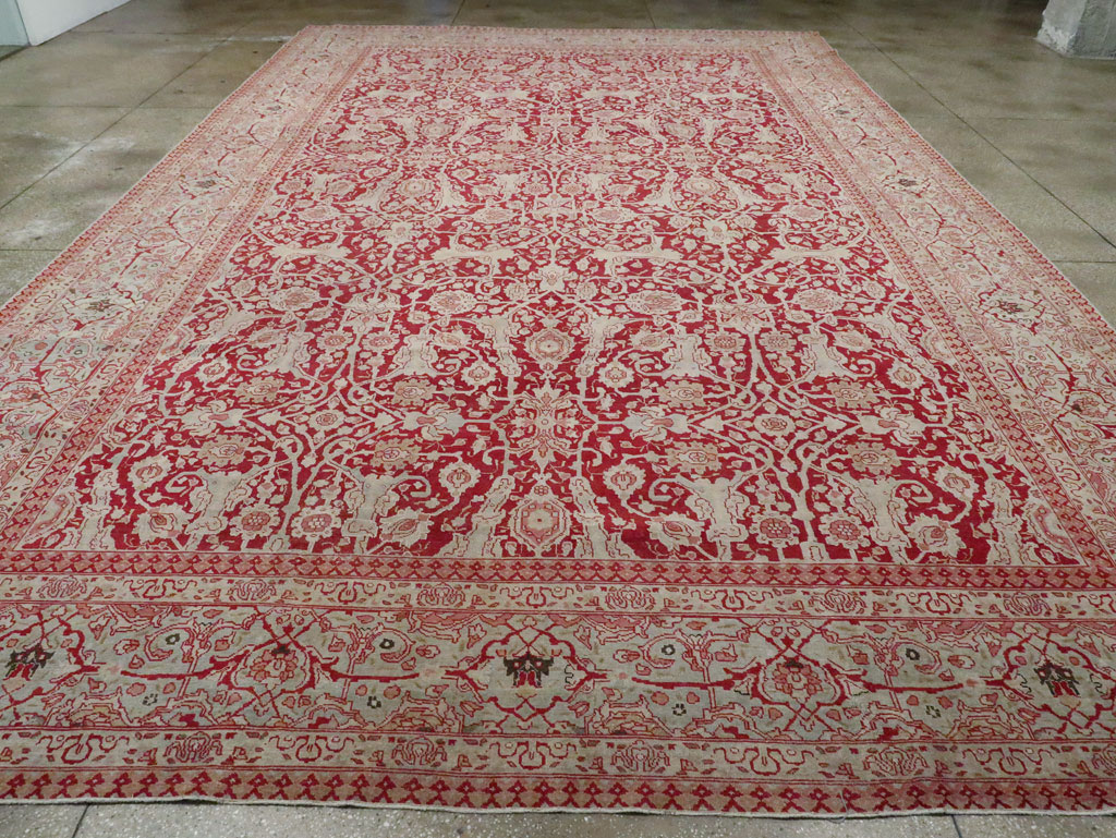 Antique Persian Tabriz Carpet, No.19199 - Gsblank