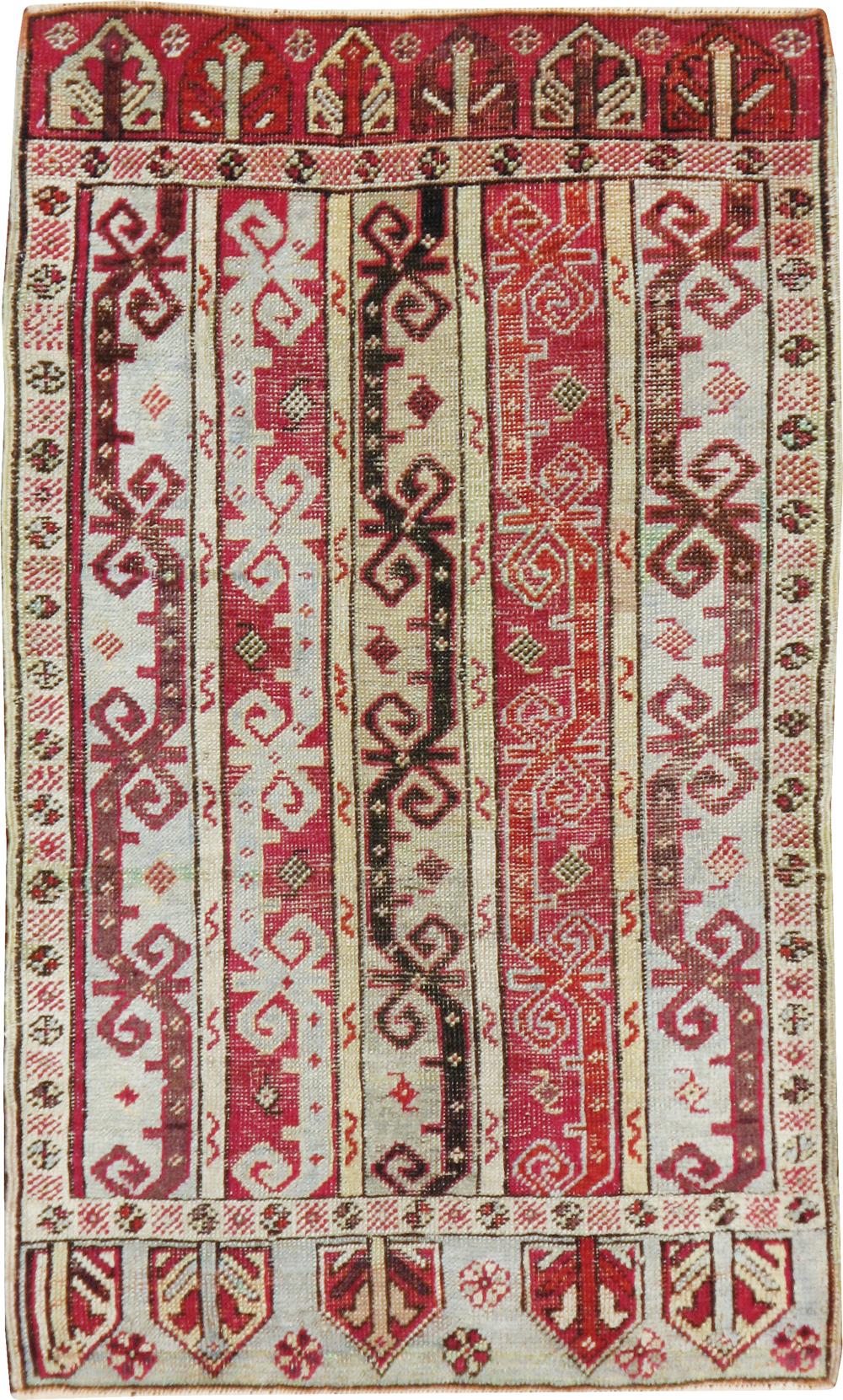Antique Turkish Ghiordes Rug, No.19201 - Gsblank