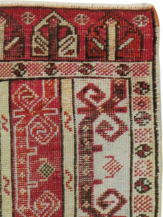 Antique Turkish Ghiordes Rug, No.19201 - Gsblank