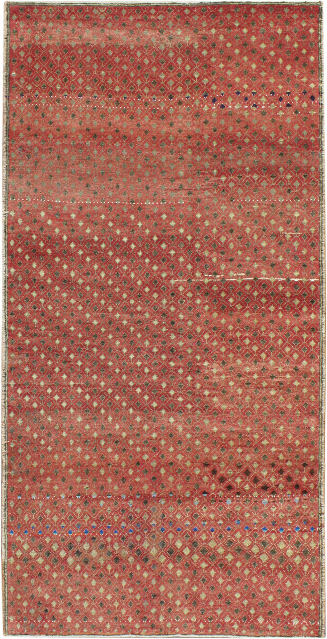 Vintage Turkish Anatolian Gallery Carpet, No.19216 - Gsblank