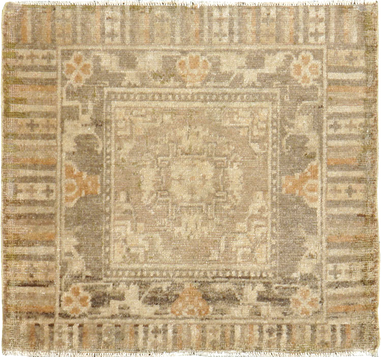Antique East Turkestan Khotan Rug, No.19295 - Gsblank