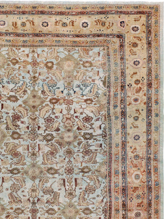 Antique Persian Mahal Carpet, No.19297 - Gsblank