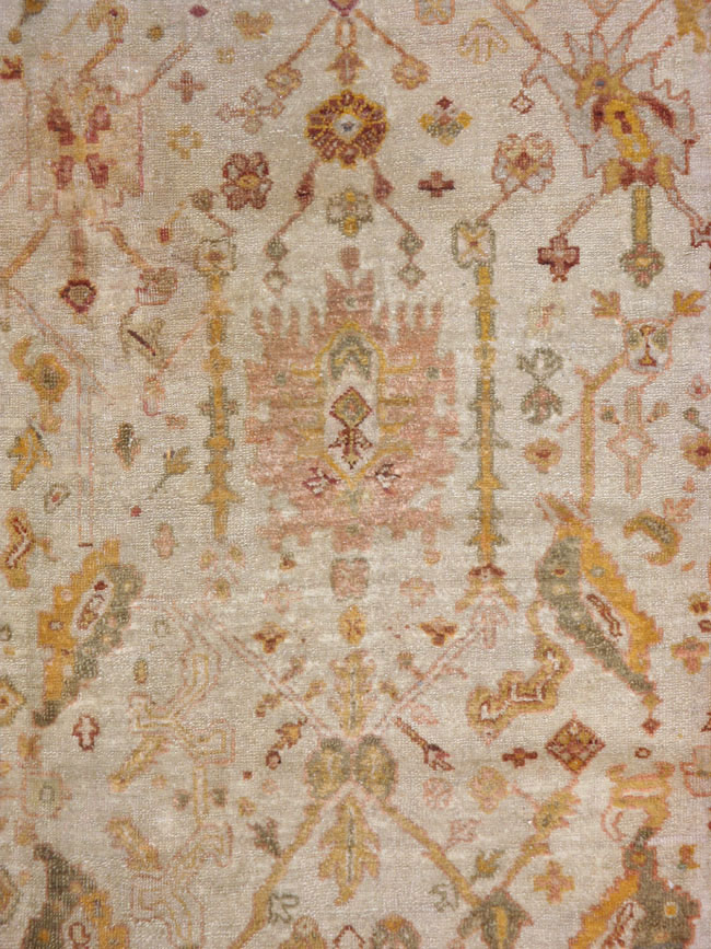 Antique Turkish Oushak Carpet, No.19942 - Gsblank