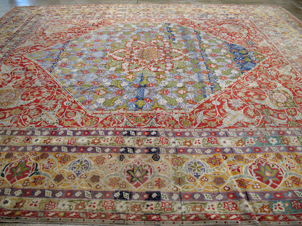 Antique Persian Tabriz Carpet, No.19943 - Gsblank