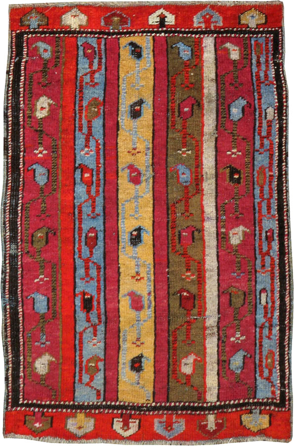 Antique Turkish Ghiordes Rug, No.19944 - Gsblank