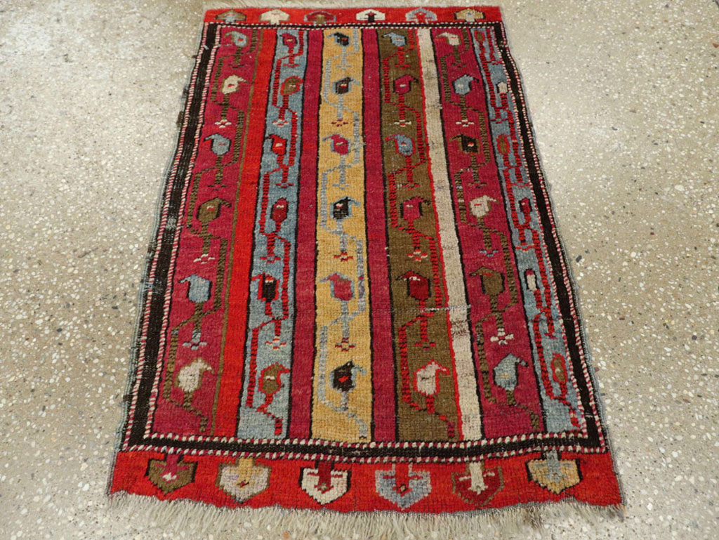 Antique Turkish Ghiordes Rug, No.19944 - Gsblank