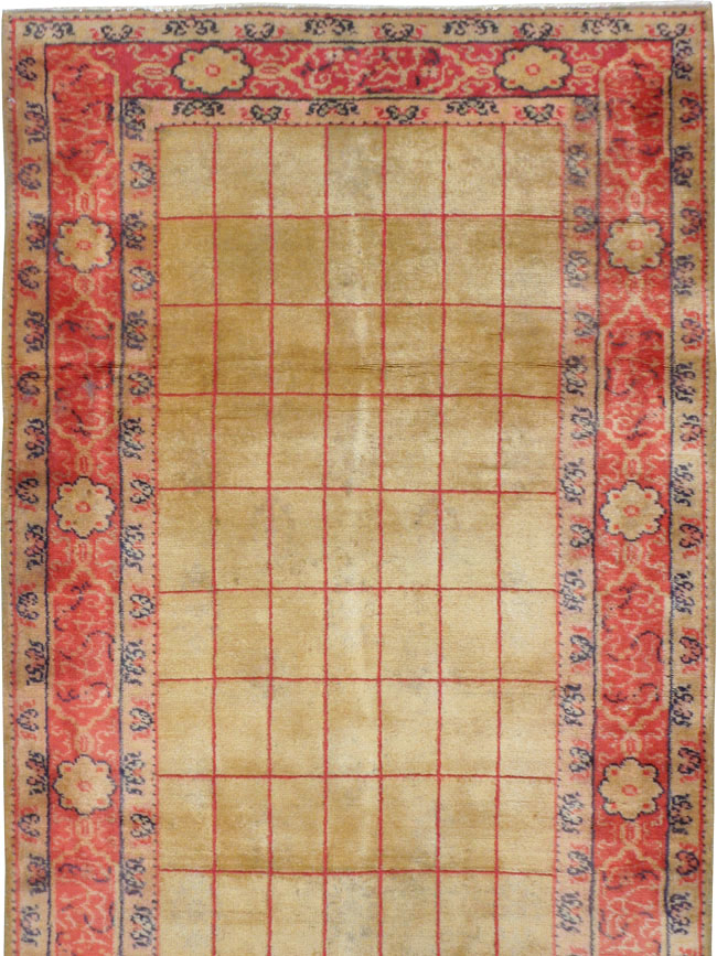 Antique Turkish Borlou Oushak Runner, No.19945 - Gsblank