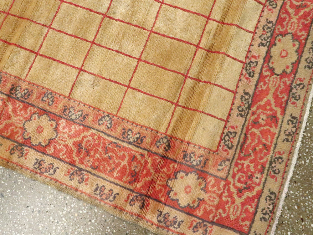Antique Turkish Borlou Oushak Runner, No.19945 - Gsblank
