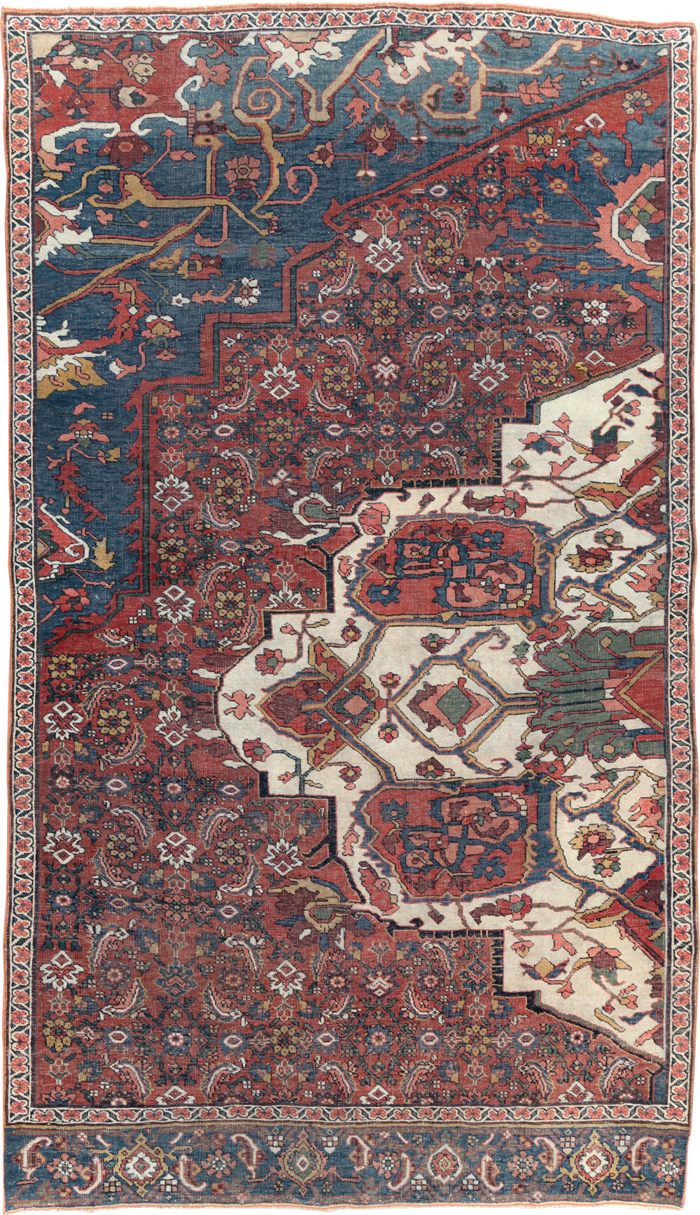 Antique Persian Bidjar Sampler Rug, No.19947 - Gsblank