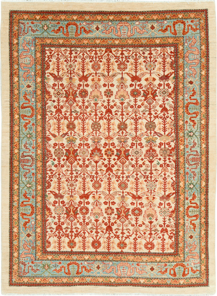 Modern Persian Malayer Accent Rug, No.19962 - Gsblank