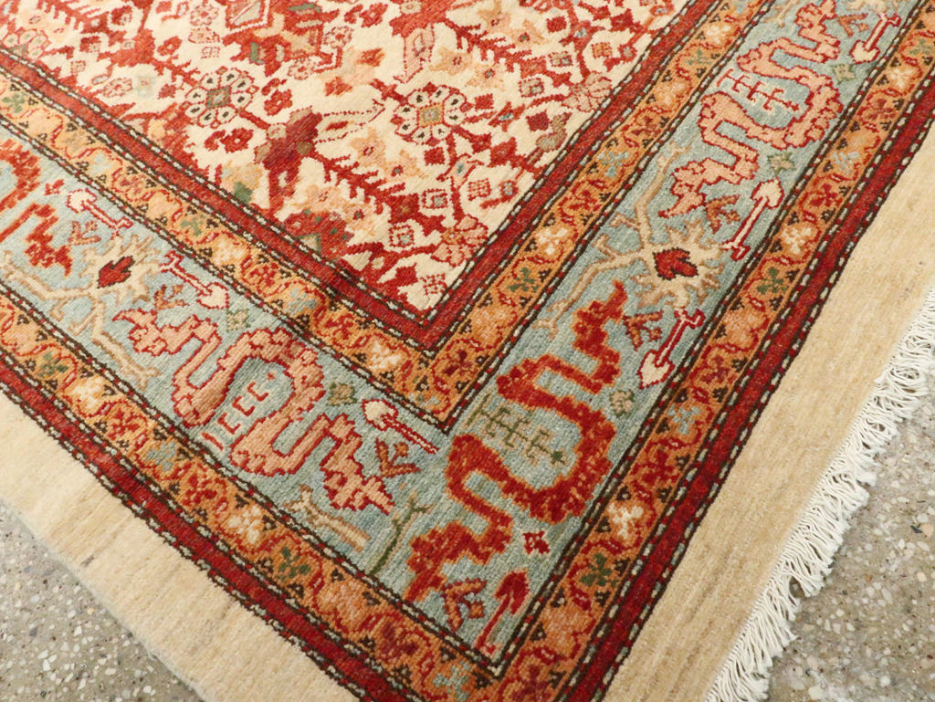 Modern Persian Malayer Accent Rug, No.19962 - Gsblank
