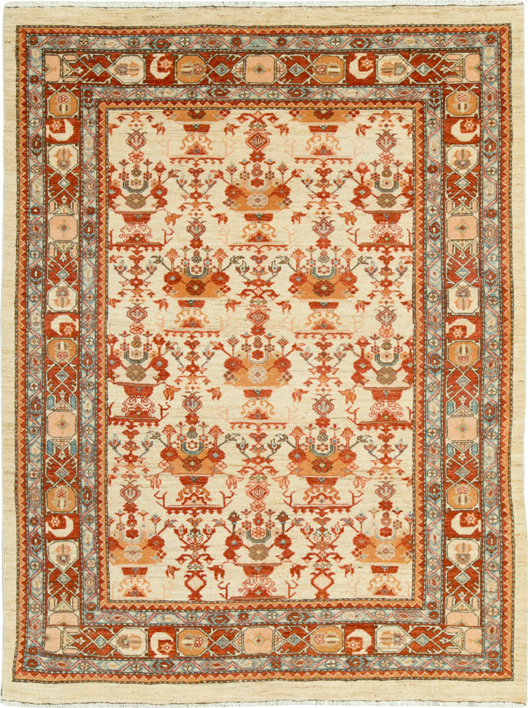 Modern Persian Malayer Accent Rug, No.19965 - Gsblank