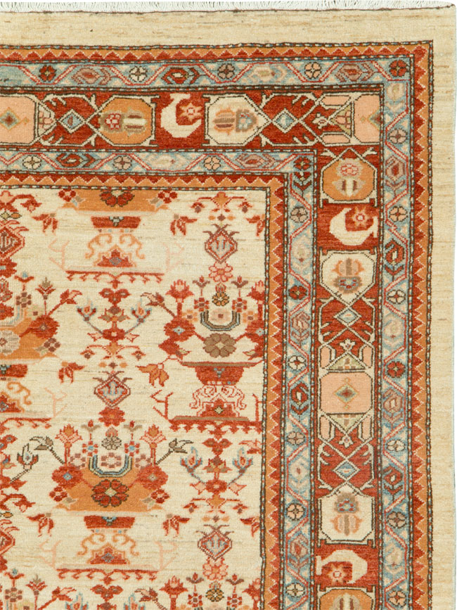 Modern Persian Malayer Accent Rug, No.19965 - Gsblank