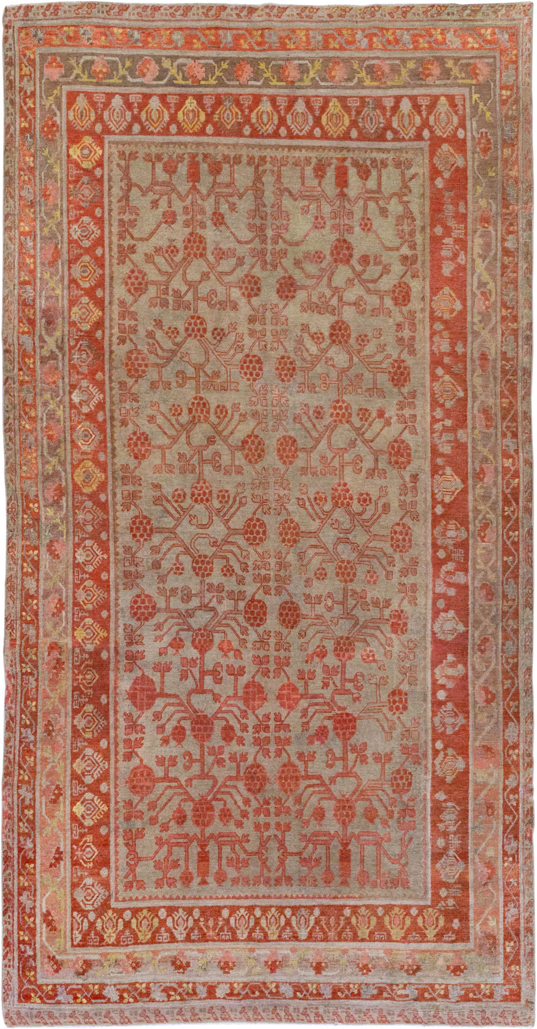 Antique East Turkestan Khotan Gallery Rug, No.19989 - Gsblank