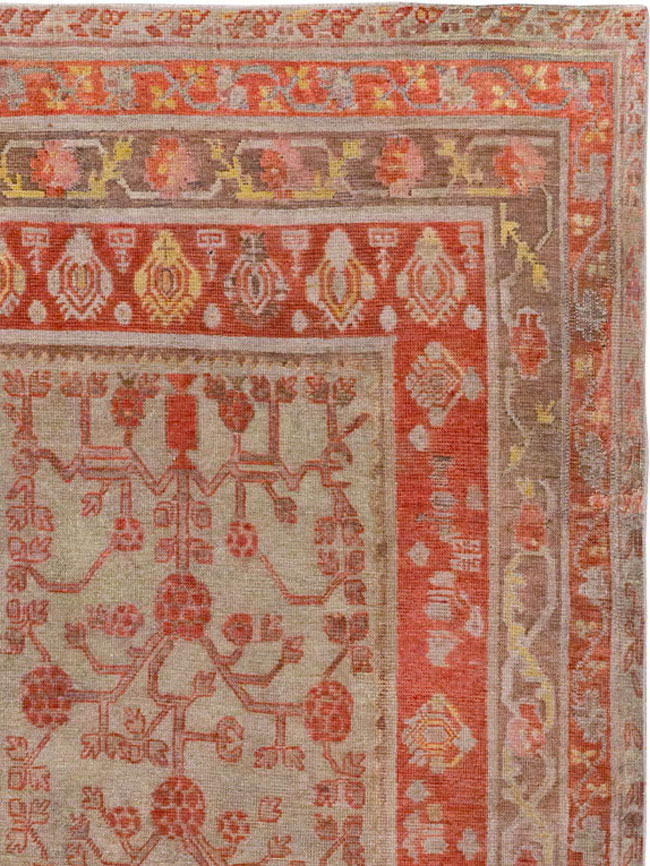 Antique East Turkestan Khotan Gallery Rug, No.19989 - Gsblank