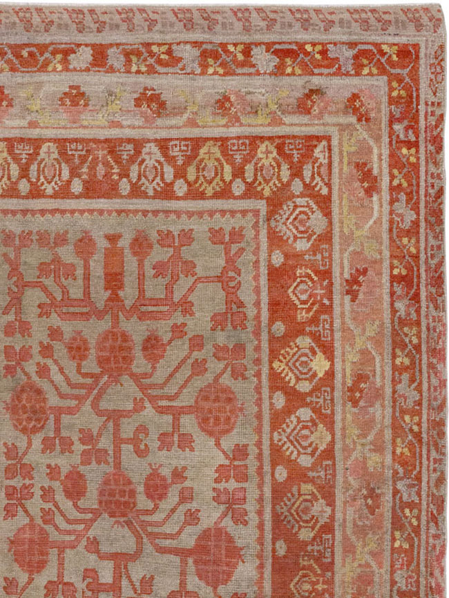 Antique East Turkestan Khotan Gallery Rug, No.19989 - Gsblank