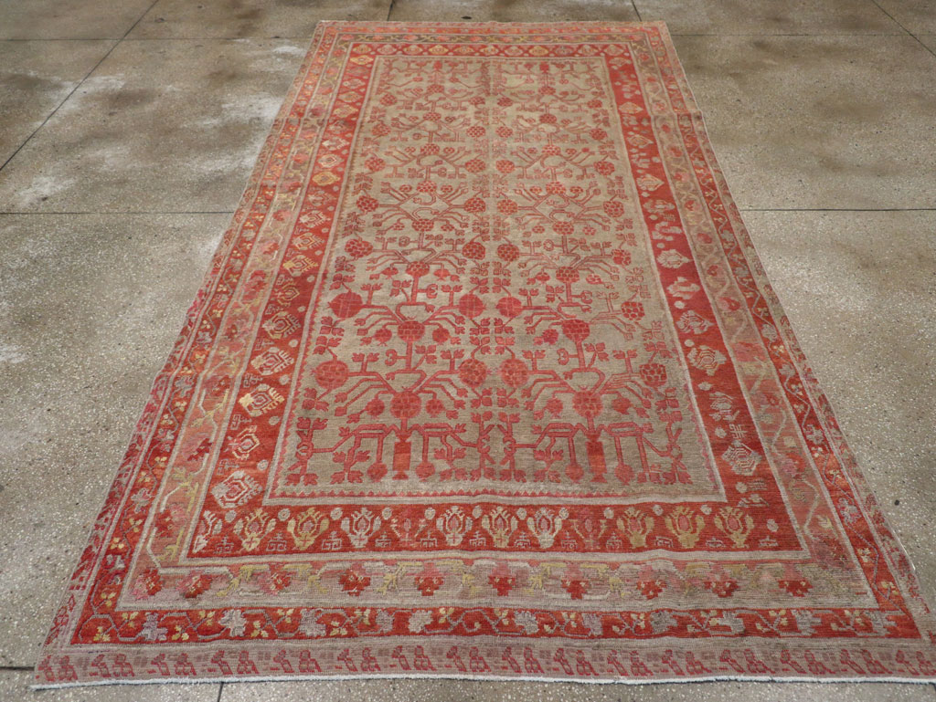 Antique East Turkestan Khotan Gallery Rug, No.19989 - Gsblank