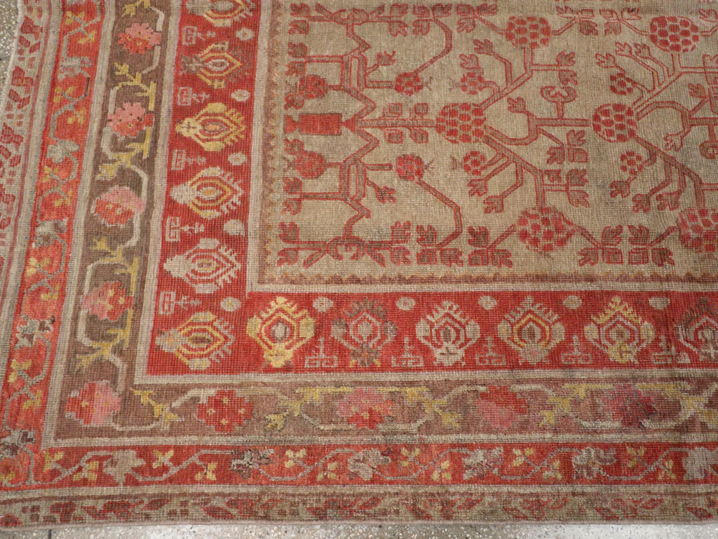 Antique East Turkestan Khotan Gallery Rug, No.19989 - Gsblank