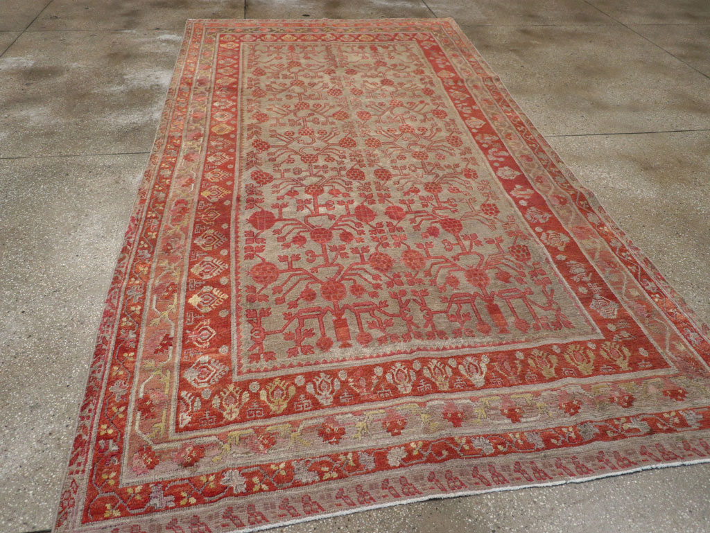 Antique East Turkestan Khotan Gallery Rug, No.19989 - Gsblank