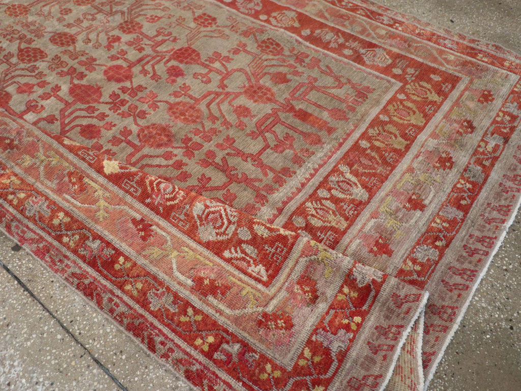 Antique East Turkestan Khotan Gallery Rug, No.19989 - Gsblank