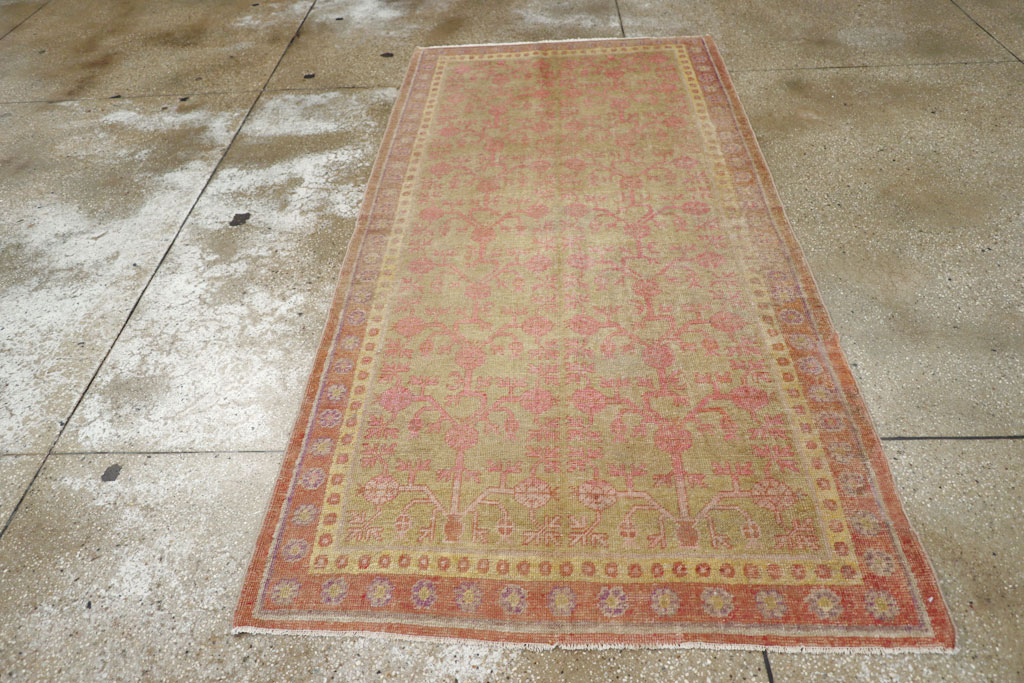 Vintage East Turkestan Khotan Rug, No.19990 - Gsblank