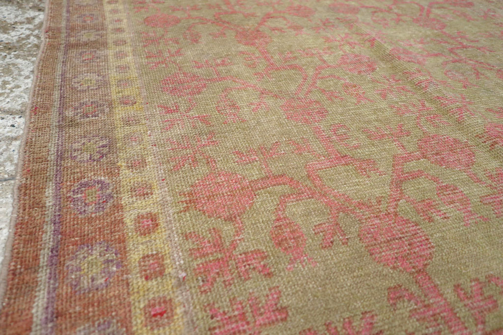 Vintage East Turkestan Khotan Rug, No.19990 - Gsblank