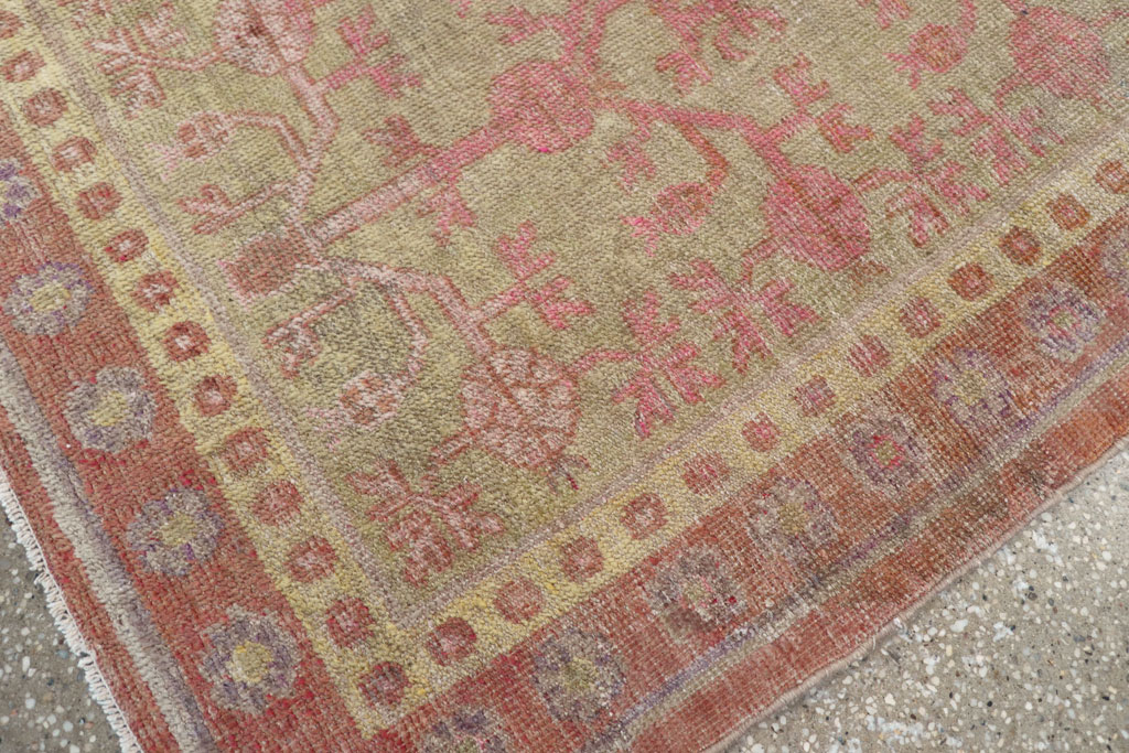 Vintage East Turkestan Khotan Rug, No.19990 - Gsblank