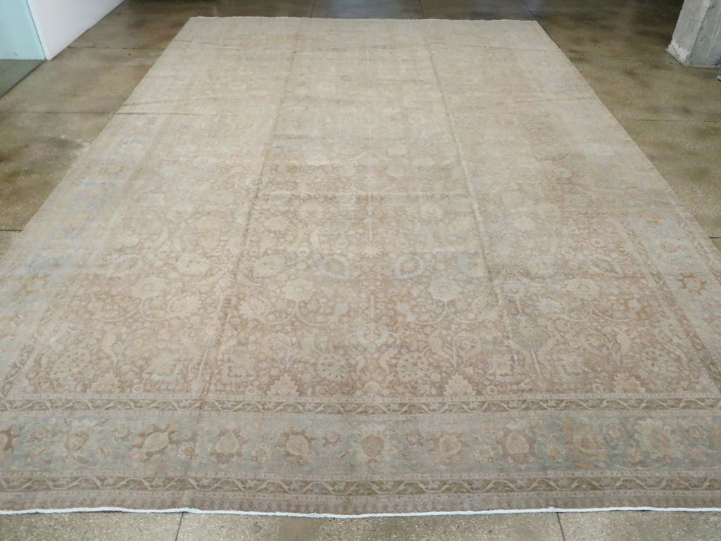 Antique Persian Tabriz Oversize Carpet, No.20010 - Gsblank