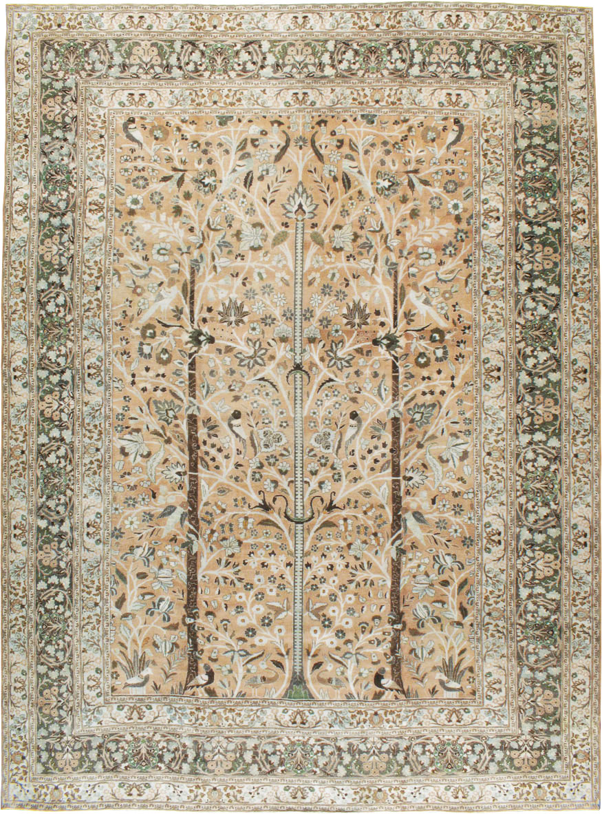 Vintage Persian Mashad Carpet, No.20022 - Gsblank