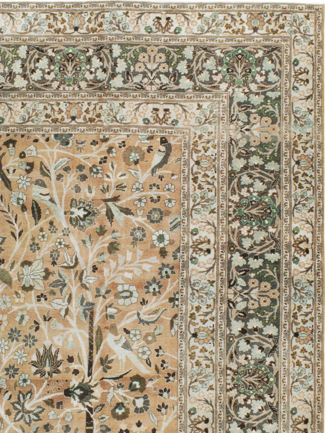 Vintage Persian Mashad Carpet, No.20022 - Gsblank