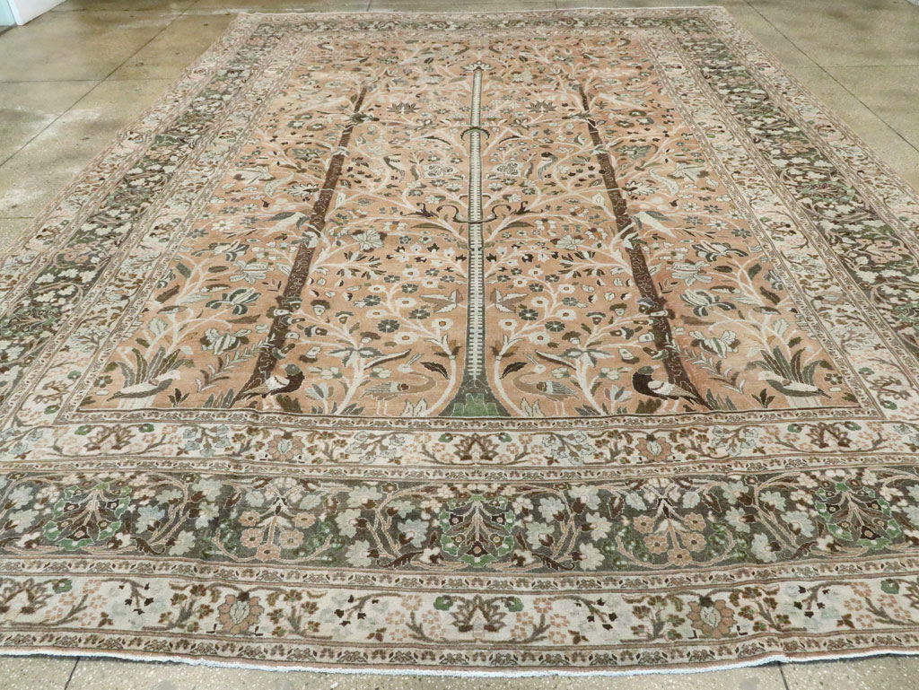 Vintage Persian Mashad Carpet, No.20022 - Gsblank