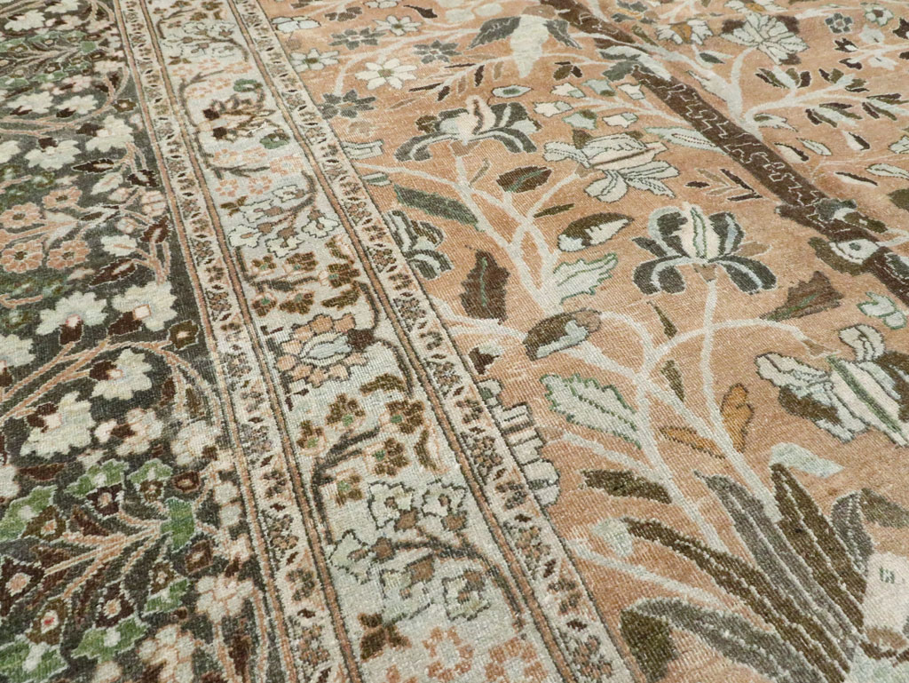 Vintage Persian Mashad Carpet, No.20022 - Gsblank