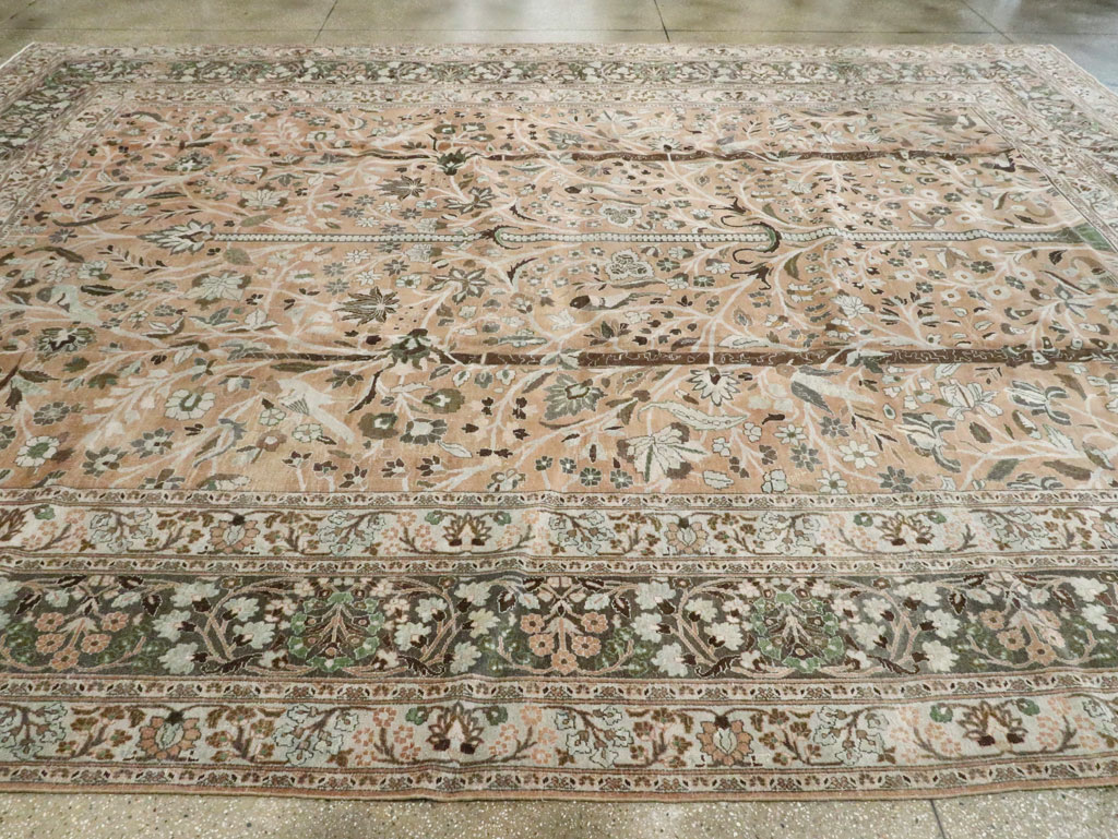 Vintage Persian Mashad Carpet, No.20022 - Gsblank