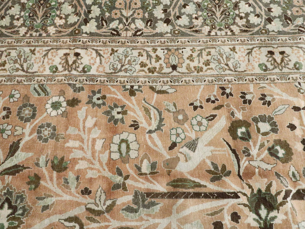 Vintage Persian Mashad Carpet, No.20022 - Gsblank