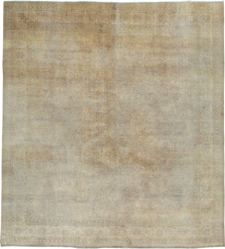 Antique Persian Tabriz Square Carpet, No.20044 - Gsblank