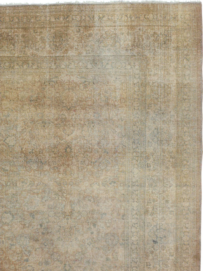 Antique Persian Tabriz Square Carpet, No.20044 - Gsblank