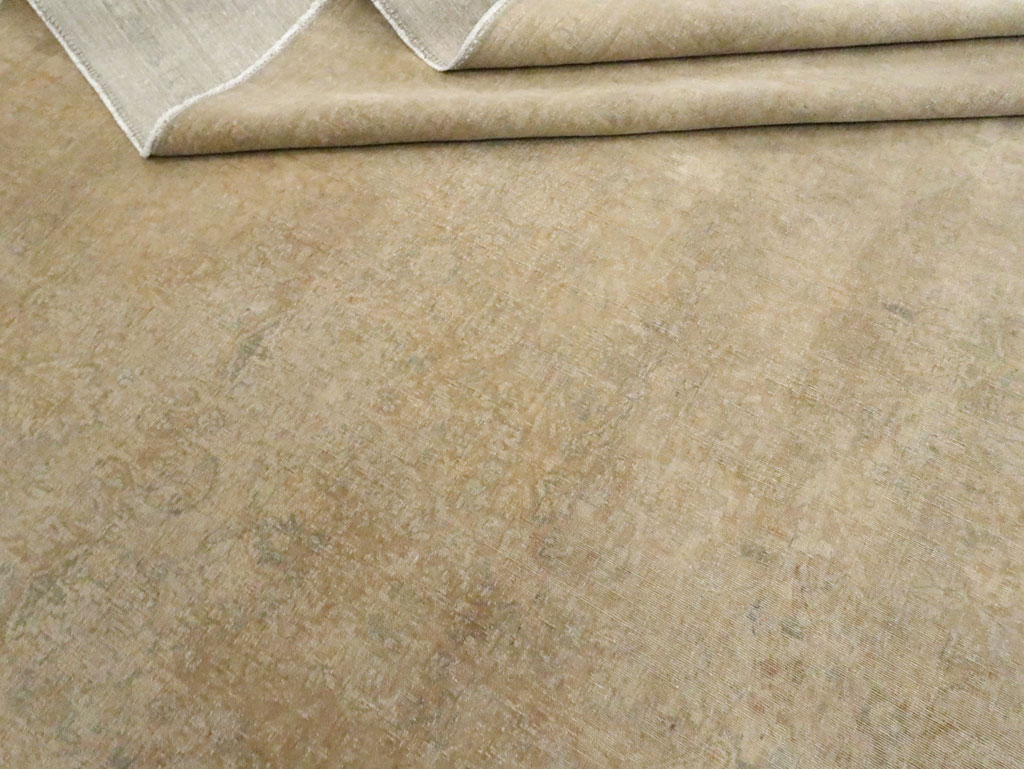 Antique Persian Tabriz Square Carpet, No.20044 - Gsblank