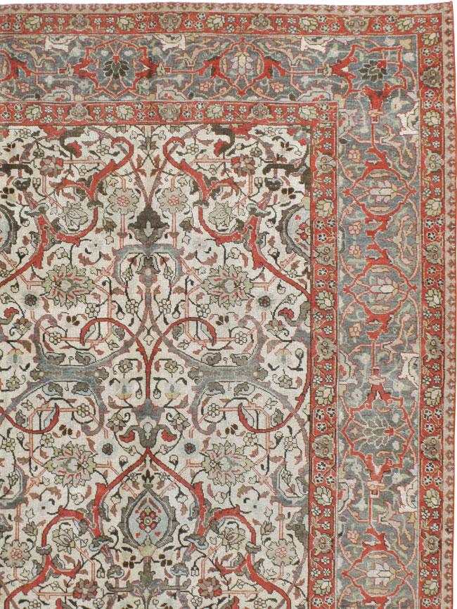 Vintage Persian Tabriz Carpet, No.20056 - Gsblank