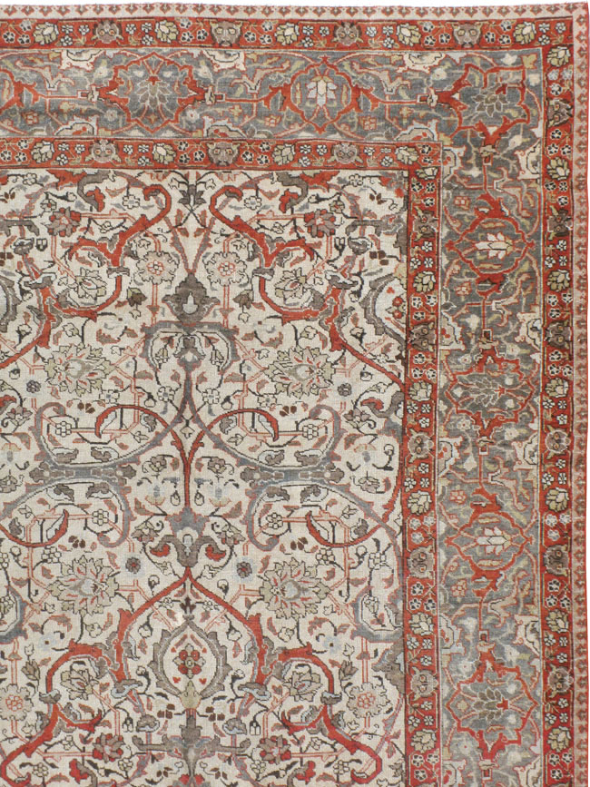 Vintage Persian Tabriz Carpet, No.20056 - Gsblank