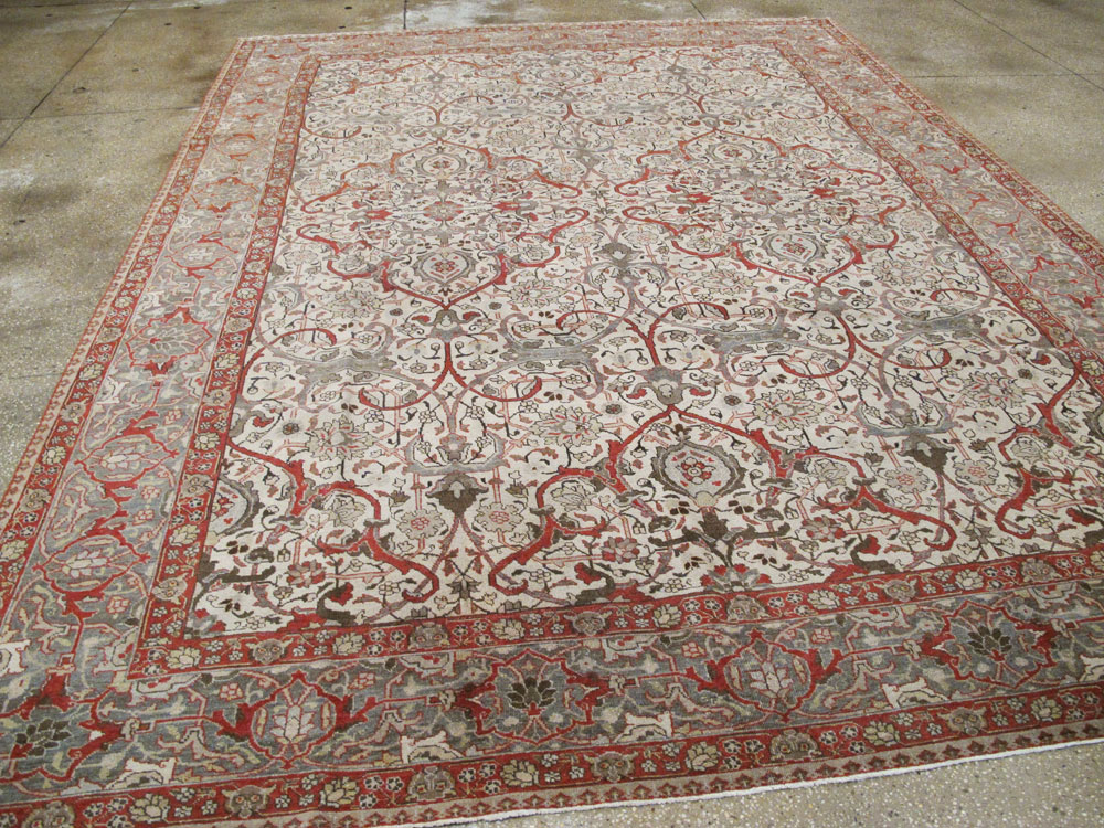 Vintage Persian Tabriz Carpet, No.20056 - Gsblank